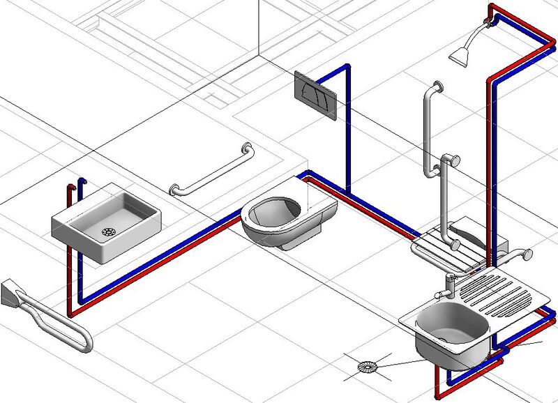 Sơ đồ hệ thống thoát nước chung giúp việc  xây dựng hệ thống cấp thoát nước  dễ dàng hơn (Nguồn: sưu tầm)